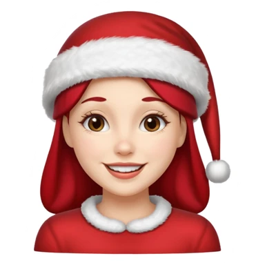female santa clus sticker