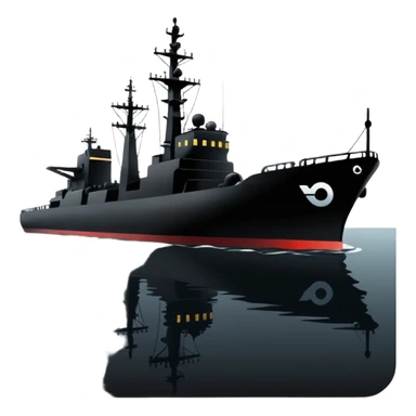 generate an ultra realistic shadow Russian fleet sticker