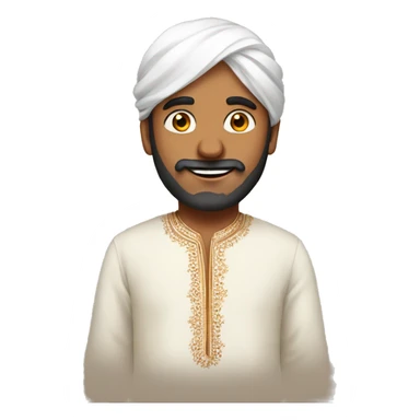 men in indian kurta sticker