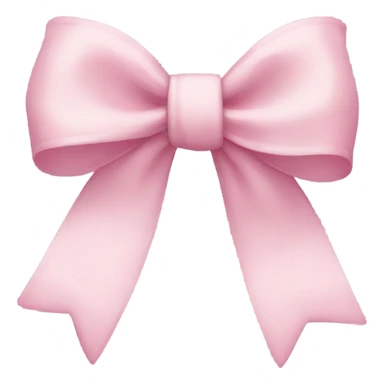 light pink bow sticker