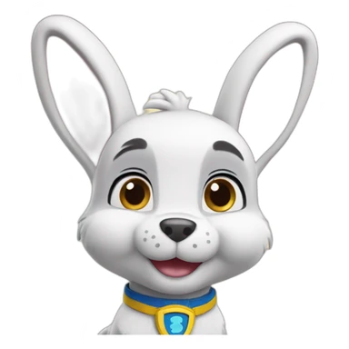 paw patrol  bunny sticker
