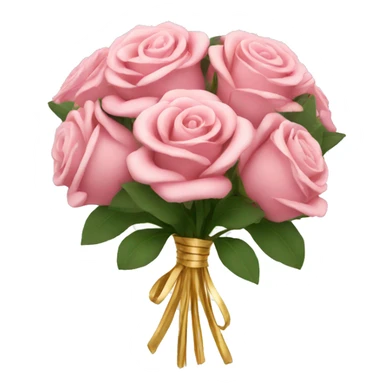 Gold Bouquet with pink rose  sticker