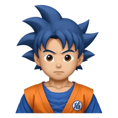 Son goku with blue gi sticker