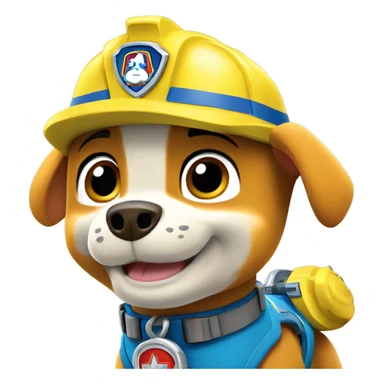 Paw patrol rubble  sticker