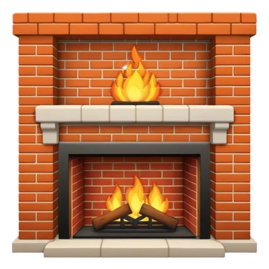 Fireplace sticker