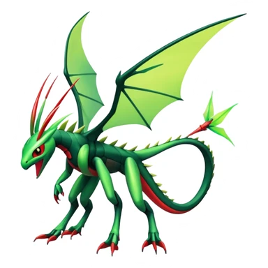 Colorful Futuristic Dark Edgy Modern Flygon-Scyther-Fakemon-creature-hybrid Full Body sticker