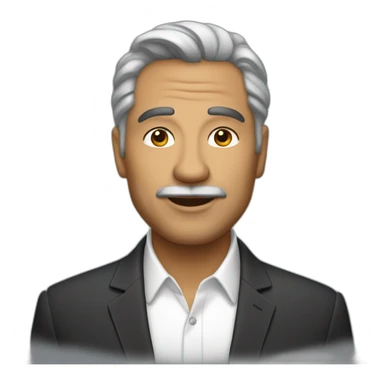 elegant 50 year old latino man sticker