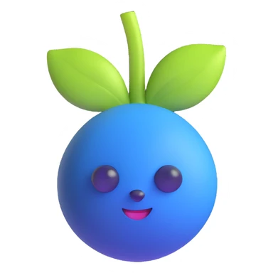 blueberry sticker