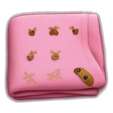 cute christmas pink blanket sticker