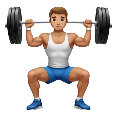 person lifting weights in a gym sticker