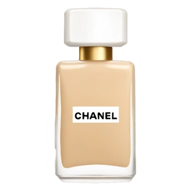 beige chanel makeup bottle sticker