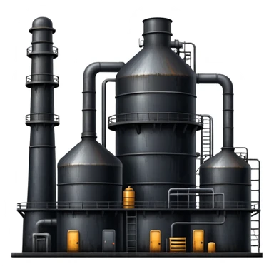 black oil factory sticker