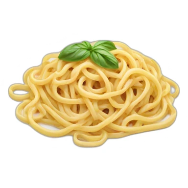Plate with carbonara pasta sticker