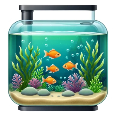 fish tank, with sea seed little bubbles. sticker