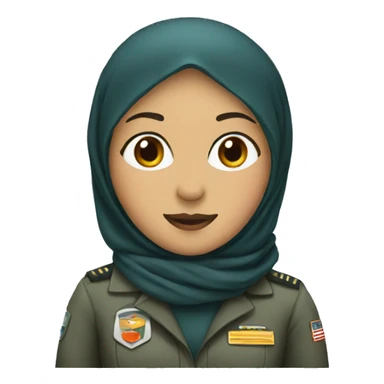 Pilot With Hijab sticker