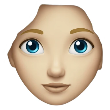 Blue eyed blonde haired mermaid sticker