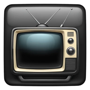 retro television sticker