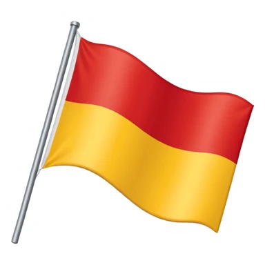 a flag that is half the polish flag and half the macedonian flag sticker