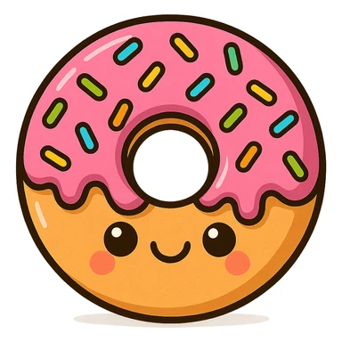 cute donut sticker