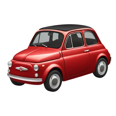 Uomo spinge una fiat 500 sticker