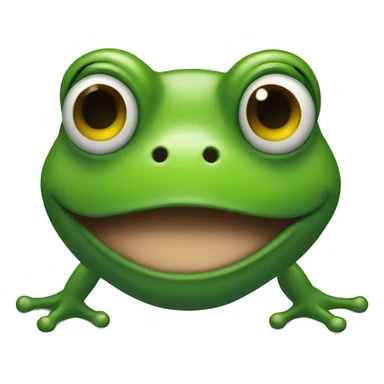 A frog with a big nose  sticker