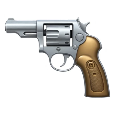 Un emoji con una pistola sticker