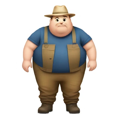 Fat people farming  sticker