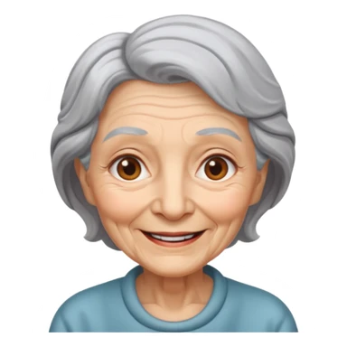 an old lady sticker