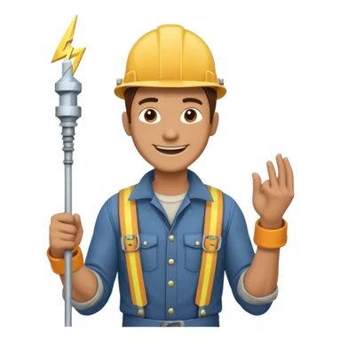 steeplejack man lightning conductor  sticker