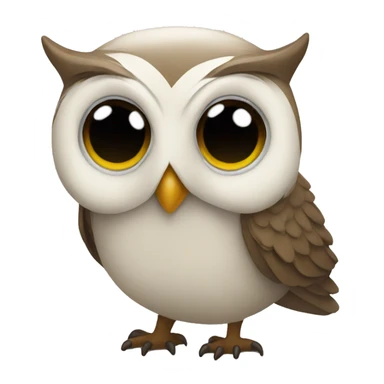 collaborating owl sticker
