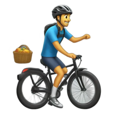 Chat qui fait du vélo sticker
