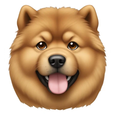 Chowchow cinnamon color sticker