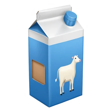 blue milk carton sticker