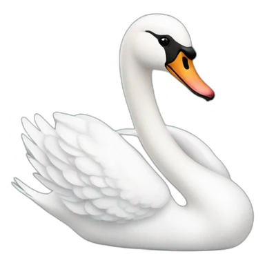swan with a ring sticker