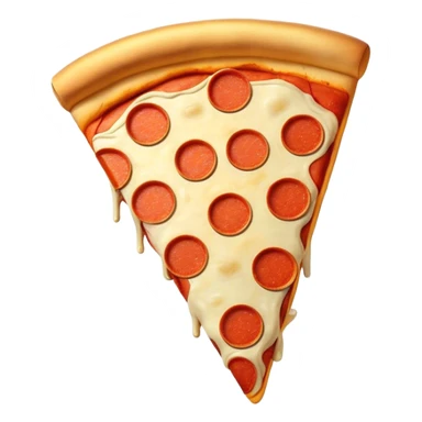 Pizza with gold bars sticker