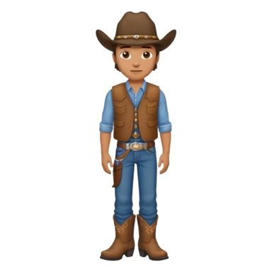 fly hatless cowboy  sticker