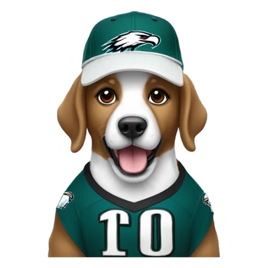 Dog Eagles fan sticker