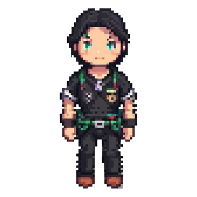 male human character sticker