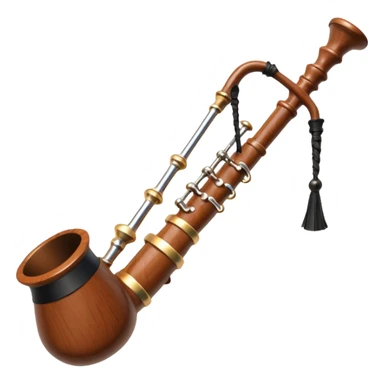 compact scotish bagpipe sticker