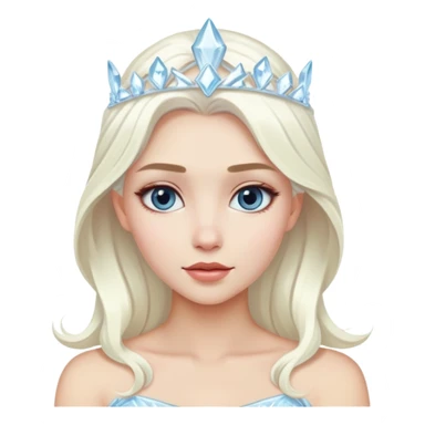 Con gái đẹp . Tóc bạch kim. Nữ hoàng băng giá sticker