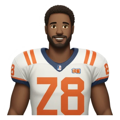 Man with 18 number jersy sticker