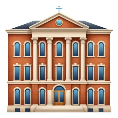 university aesthetic buildung sticker
