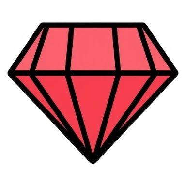 red diamond sticker