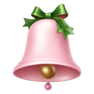 christmas bell pale pink mood sticker