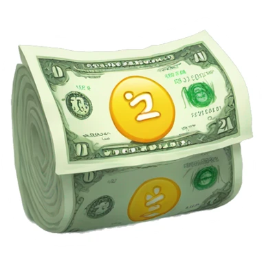  rolled banknote yuan sticker