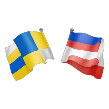 Russia flag and Ukraine Flag nd belarus flag sticker