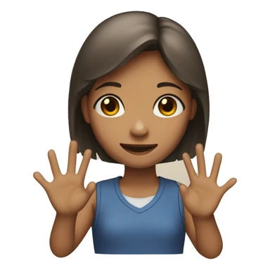 A girl with a start in a hand sticker