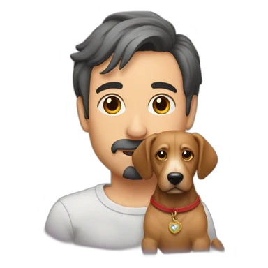 grigory leps with a dog sticker