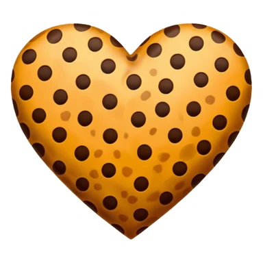 Cheetah print heart emoji sticker