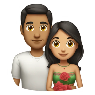 mexican girl with mexican boyfriend sticker
